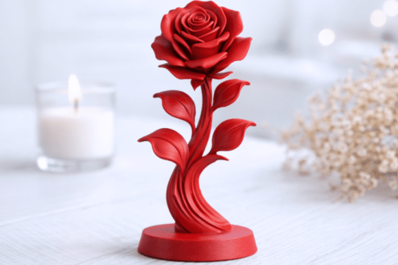 Download Rose Flower Figurine - Lower Collection