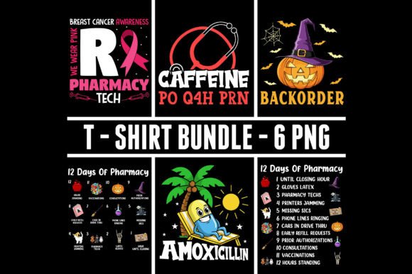 Download Pharmacy Squad Typographic TShirt Bundle - Graphic Collection