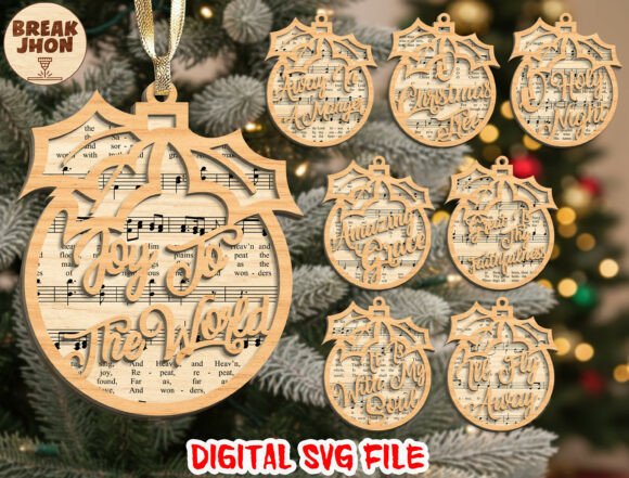 Download Holiday Laser Cut Ornaments Svg Bundle - Premium Resources