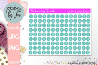 Download 0.25 Inch Date Dot Planner Stickers 026 - Date Collection