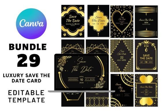 Download 29 Luxury Save the Date Card Vol-4 - Date Collection